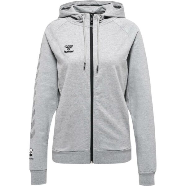 hmlMOVE GRID COTTON ZIP HOODIE WOMAN